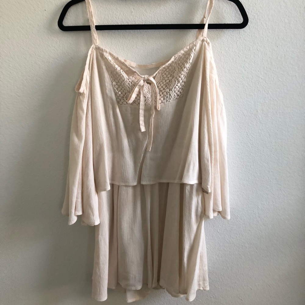 Papaya Cream Romper